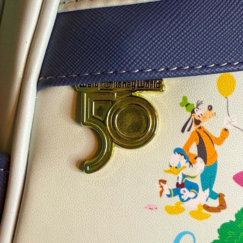 Loungefly x Disney Walt Disney World 50th Celebration Mickey Mouse Backpack - Picture 7 of 8
